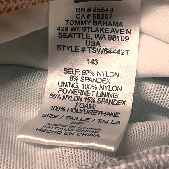 Tommy Bahama Tankini blue, orange, white Size SP NWT - Picture 10 of 11